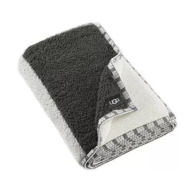 UGG® Sherpa Stripe Throw Blanket in Grey | Bed Bath and Beyond Canada | Bed Bath & Beyond Canada