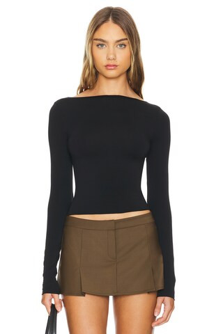 CLYQUE Josi Top in Black from Revolve.com | Revolve Clothing (Global)
