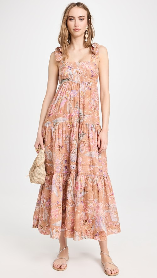 Cira Tie Shoulder Midi Dress | Shopbop