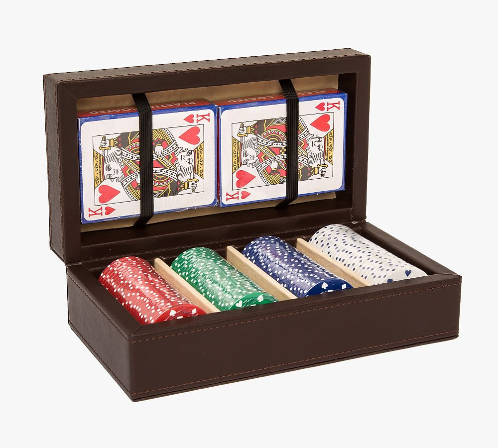 Chocolate Brown Poker Set | Pottery Barn (US)
