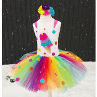 Ice Cream Tutu Dress, Rainbow Ice Dress Baby Girl, Happy Birthday Outfit, Party | Etsy (US)
