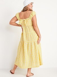 Tiered Seersucker All-Day Dress for Women | Old Navy (US)