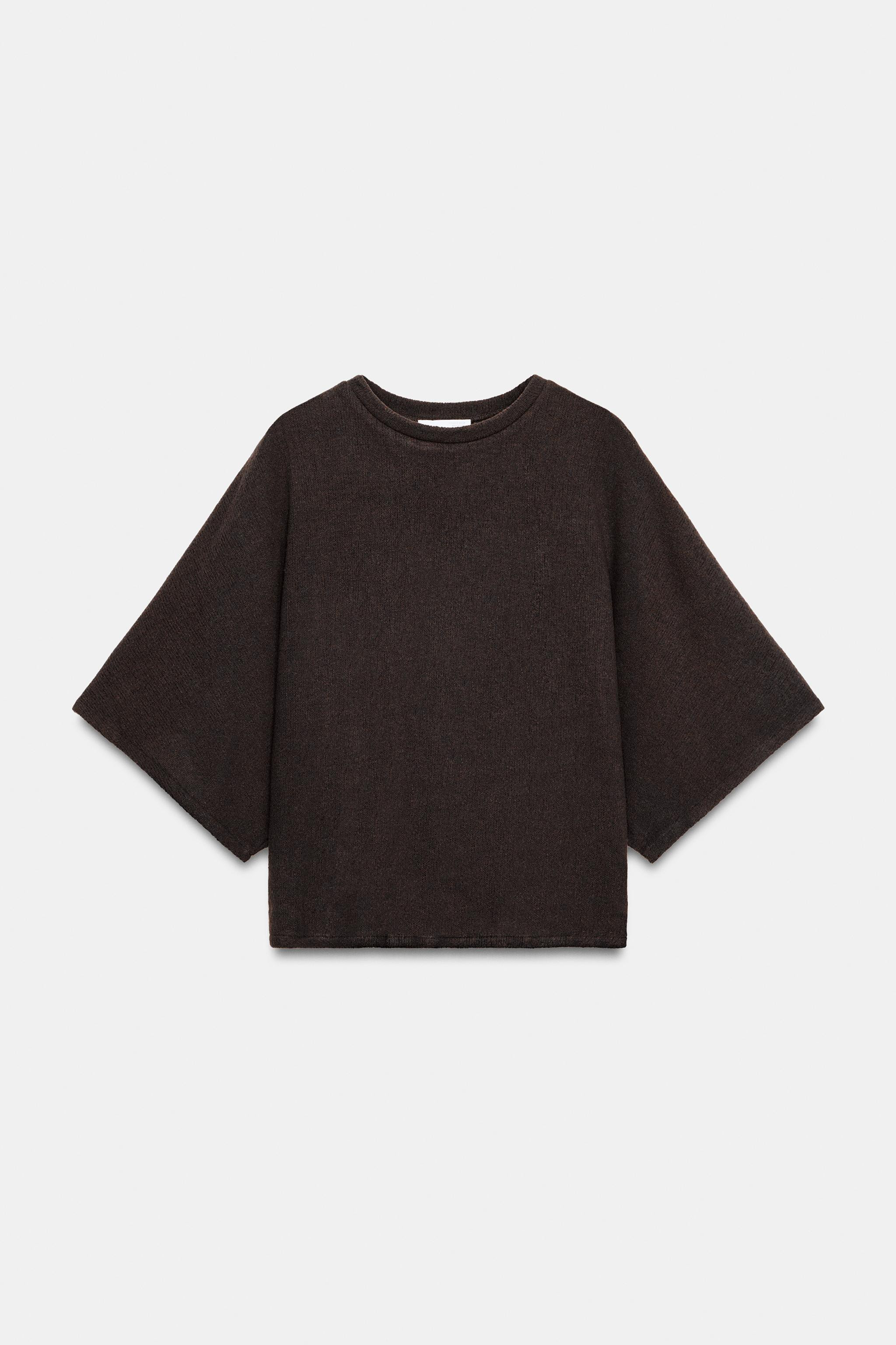RUSTIC SHORT SLEEVE TOP | Zara UK