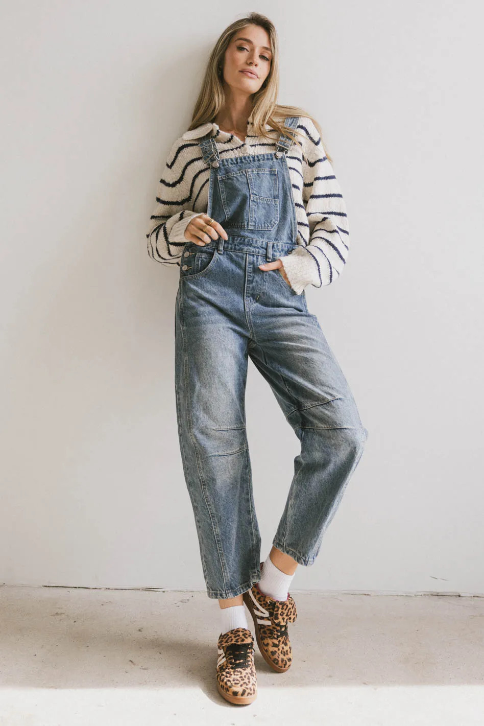 Tansy Denim Overalls in Medium Wash | Böhme US