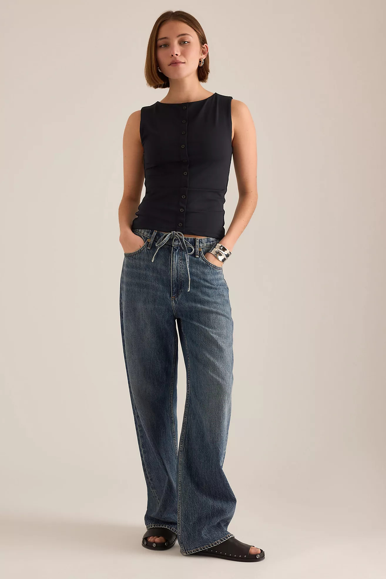 rag & bone Phoebe Low-Rise Jeans | Anthropologie (UK)