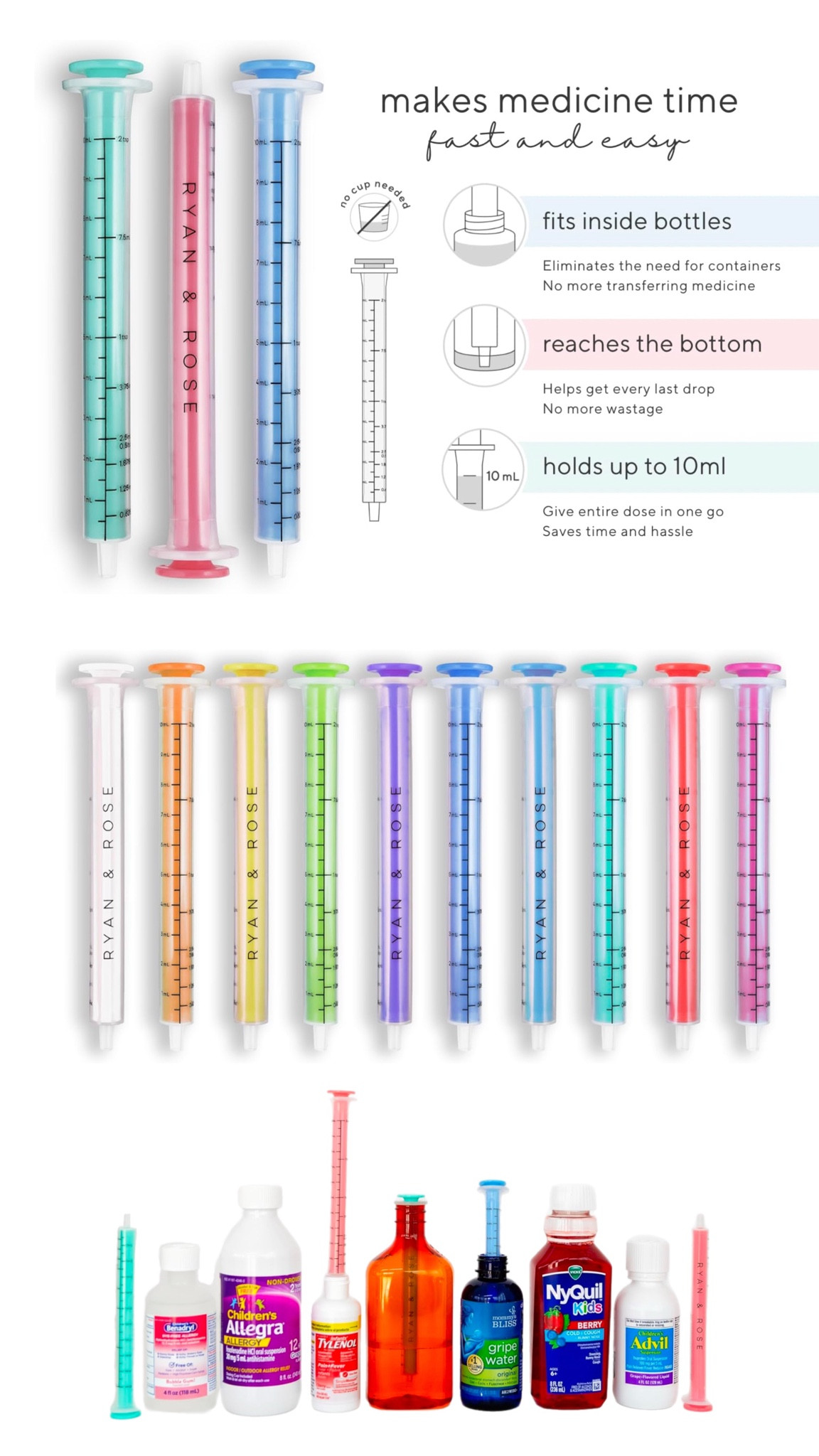 Extra long Baby Medicine Dispenser Syringe & For Children of all ages! 
Comes as a set of 3 or 10! Highly recommend as you don’t have the issue of the dropper not reaching the bottom of the medicine bottle! 

#LTKMostLoved #LTKKids #LTKBaby