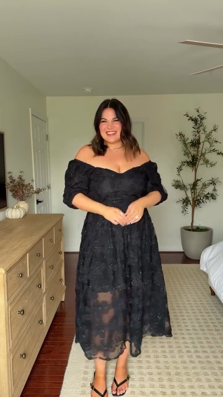 Fall wedding guest dresses with sleeves! 

Wearing a size xl in all!

#LTKMidsize #LTKSeasonal #LTKWedding