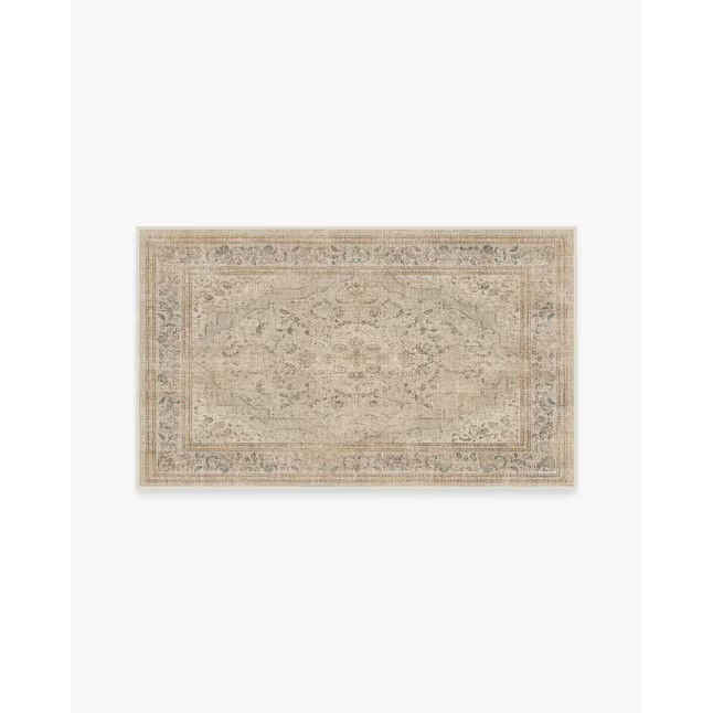 Ruggable Adeline 3 x 5 (ft) Flatweave Ivory Opal Rectangular Indoor Paisley Vintage Machine washa... | Lowe's