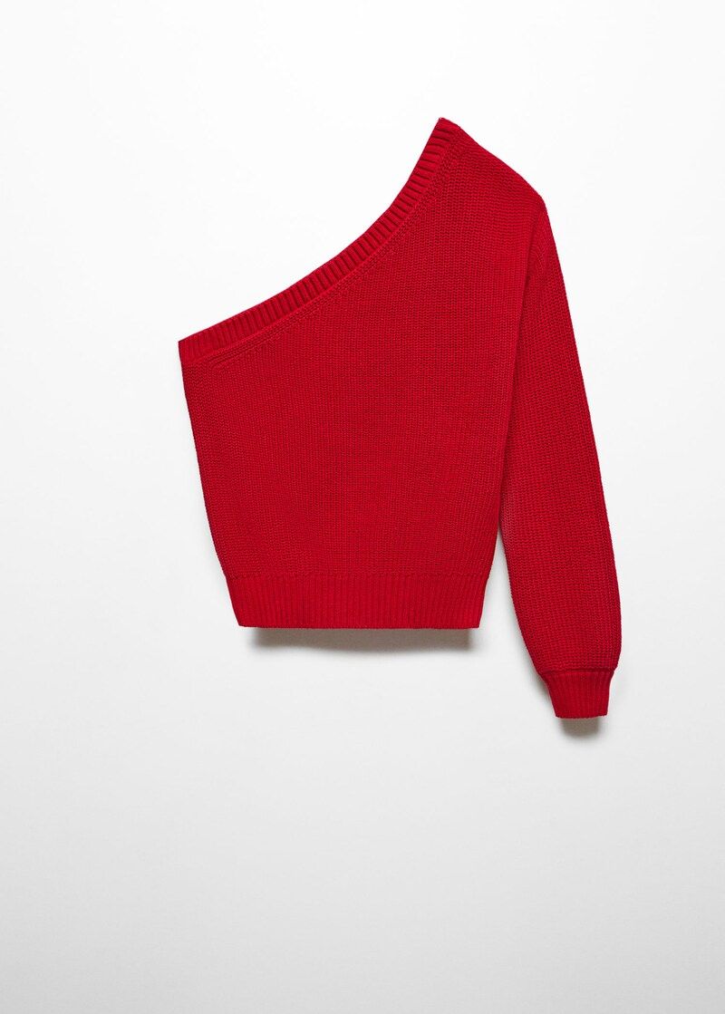 Asymmetric knit sweater -  Teenage girl | Mango Teen United Kingdom | MANGO (UK)