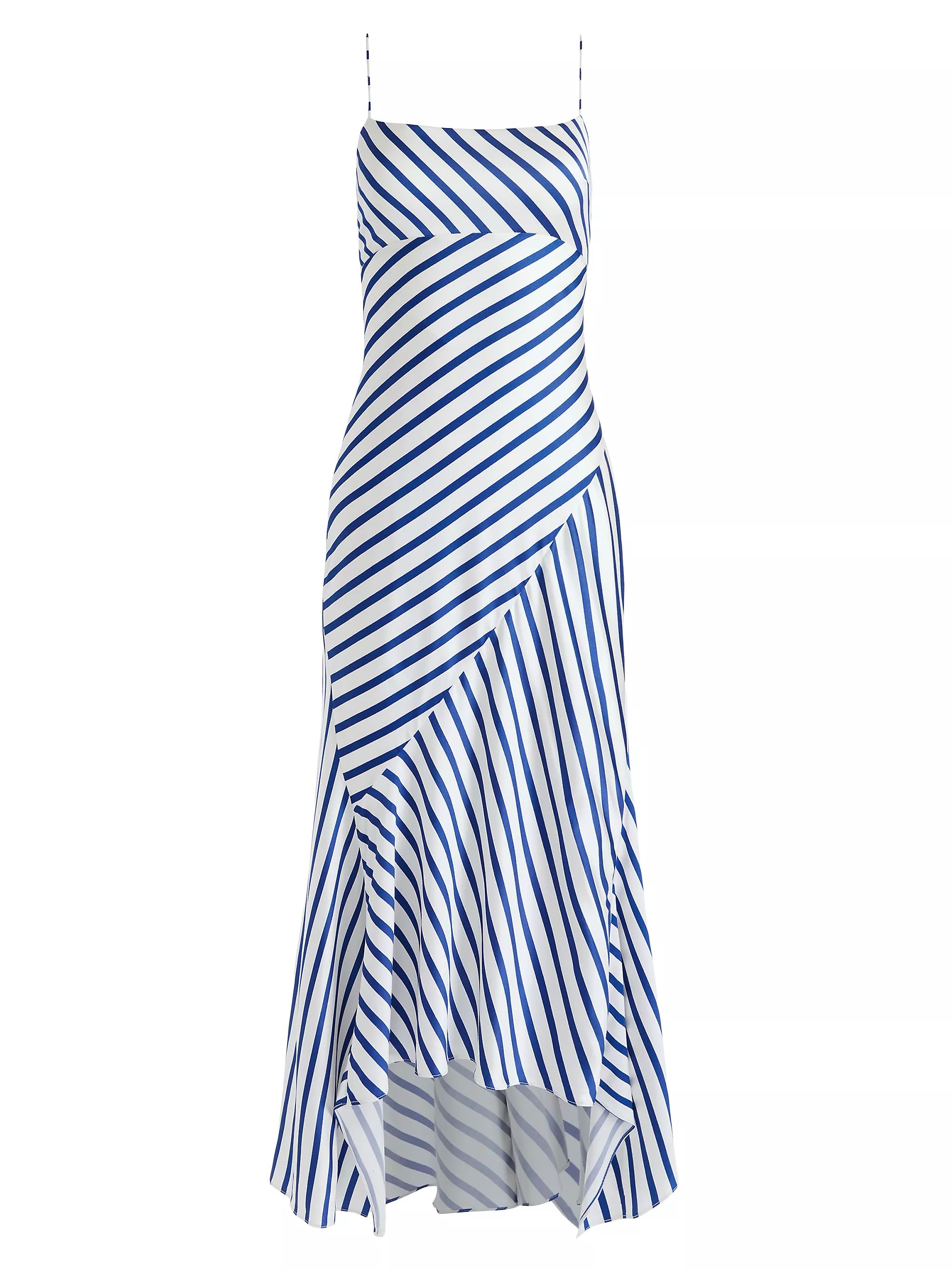 Rosa Asymmetric Striped Midi-Dress | Saks Fifth Avenue