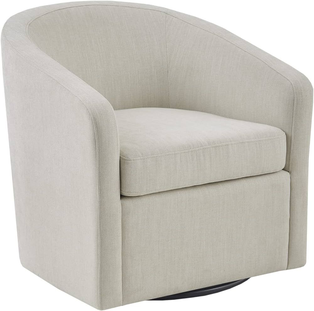 Martha Stewart Amber Swivel Chair for Living Room High Back Bedroom Lounge Removable Foam Seat Cu... | Amazon (US)