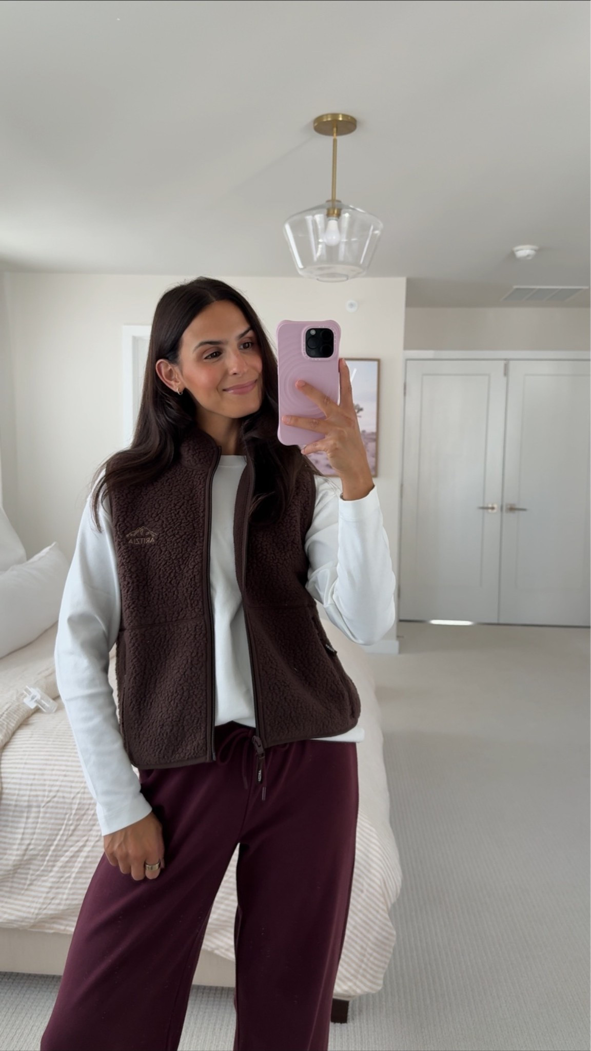 Aritzia fall outfit inspo! wearing a size small in vest & size XS in long sleeve + pants!

#LTKootd #LTKSeasonal