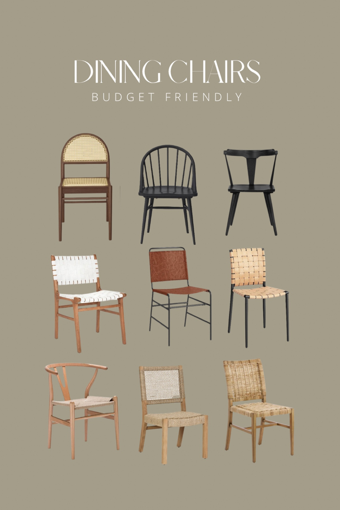 Budget friendly dining chairs￼

#LTKhome #LTKunder100 #LTKsalealert