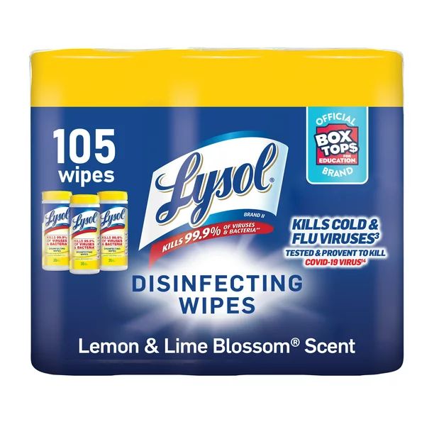 Lysol Disinfectant Wipes, Multi-Surface Antibacterial Cleaning Wipes, For Disinfecting and Cleani... | Walmart (US)