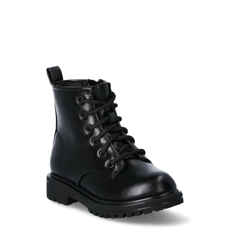 Wonder Nation Toddler Girls Combat Boots - Walmart.com | Walmart (US)