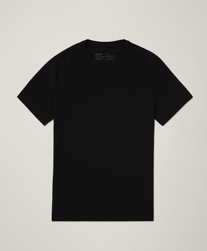 Men’s Luxe Stretch Jersey Slim Crew Neck Tee made with Organic Cotton | Pact | Pact Apparel