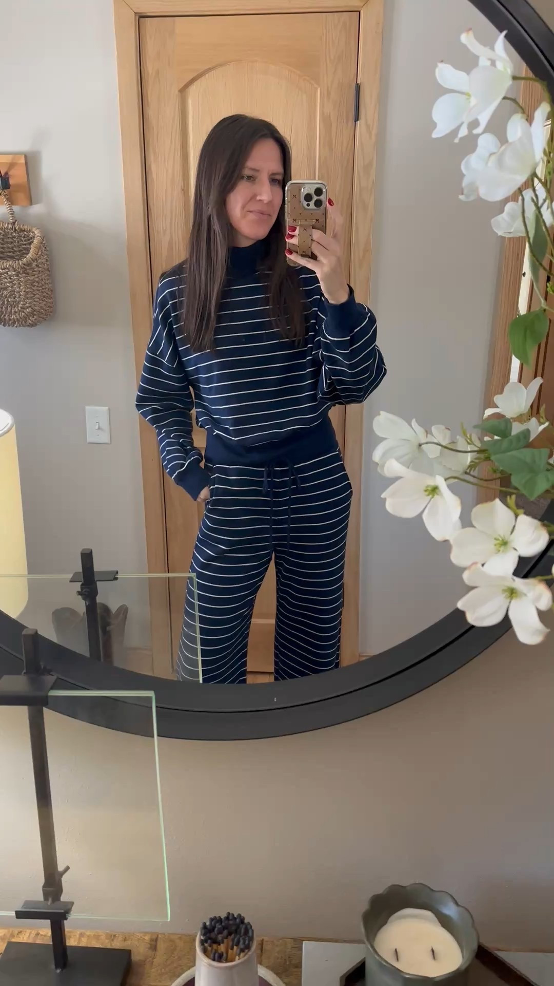 This set from Loft is SO comfy and currently 40% off! Medium top and small bottoms. 