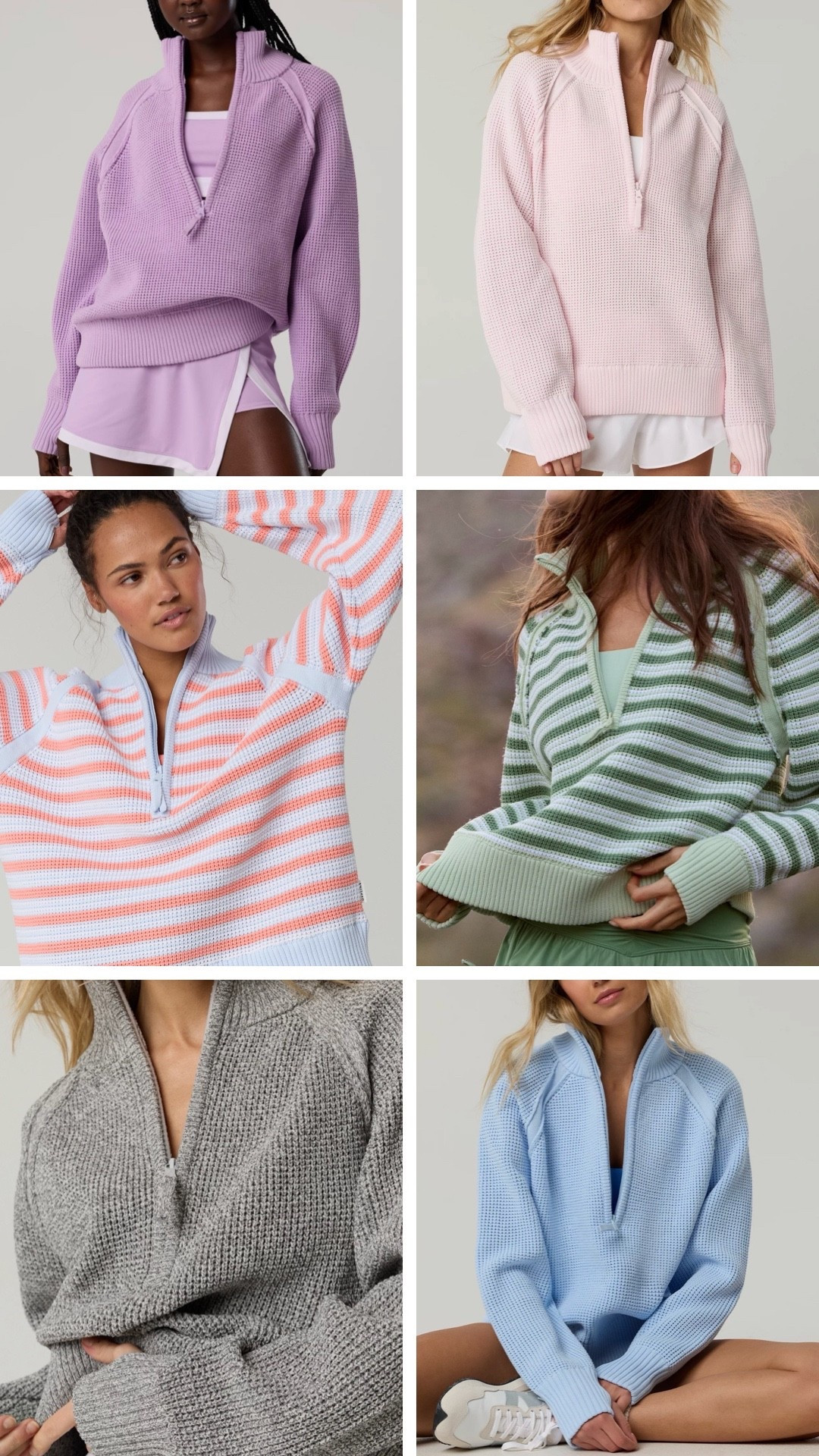 Spring striped sweaters