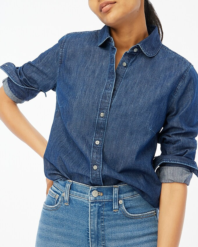 Chambray button-up shirt | J.Crew Factory
