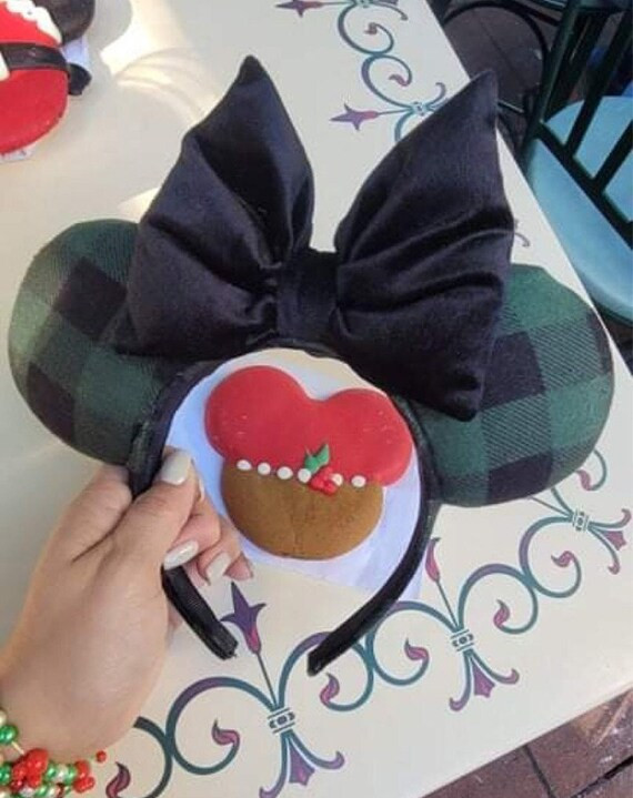 Green Plaid Christmas Ears - Etsy | Etsy (US)