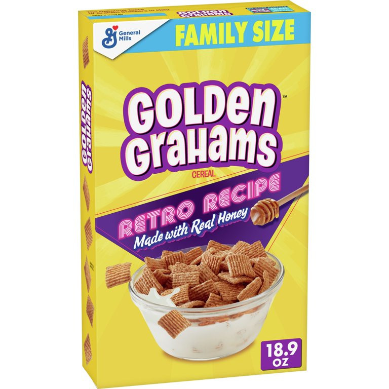 Golden Grahams, Breakfast Cereal, Graham Cracker Taste, Whole Grain, 18.9 oz | Walmart (US)
