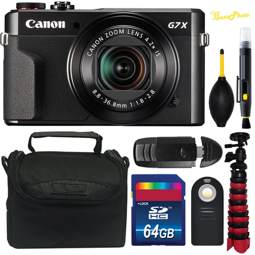Canon PowerShot G7 X Mark II Digital Camera with BuzzPhoto Basic Accessories Kit | Walmart (US)