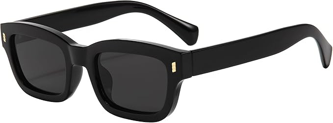 Kursan Square Frame Sunglasses for Women Men Trendy Thick Frame Sun Glasses Black Shades UV400 Pr... | Amazon (US)