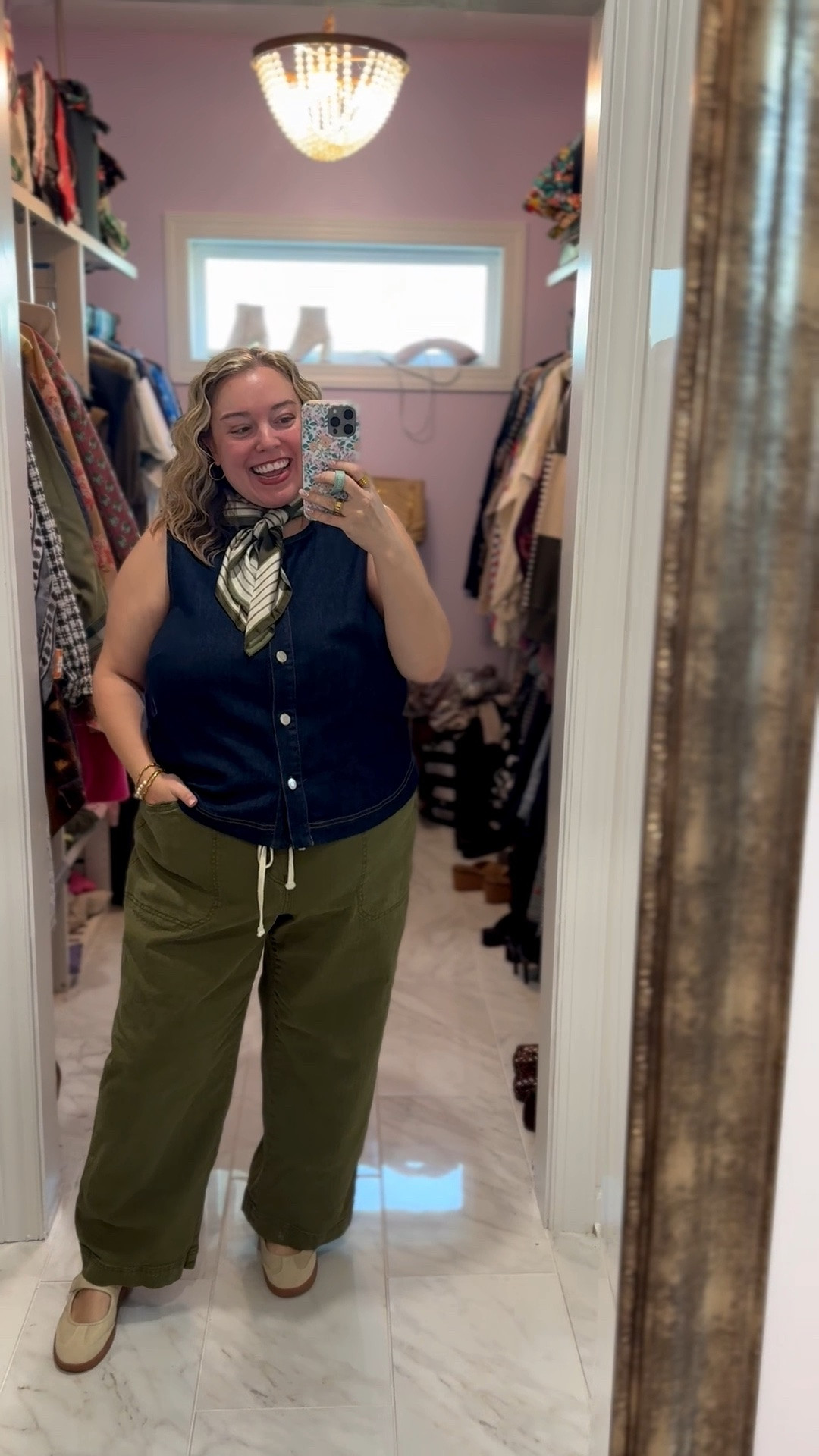 Happy Thursday! Sharing another favorite Target look - I just love this denim vest + olive pant combo for fall. My cute scarf is also from Target! I’m in the 1x in the vest, size 20 in the pants. Linking it up for you!

#LTKPlusSize #LTKootd