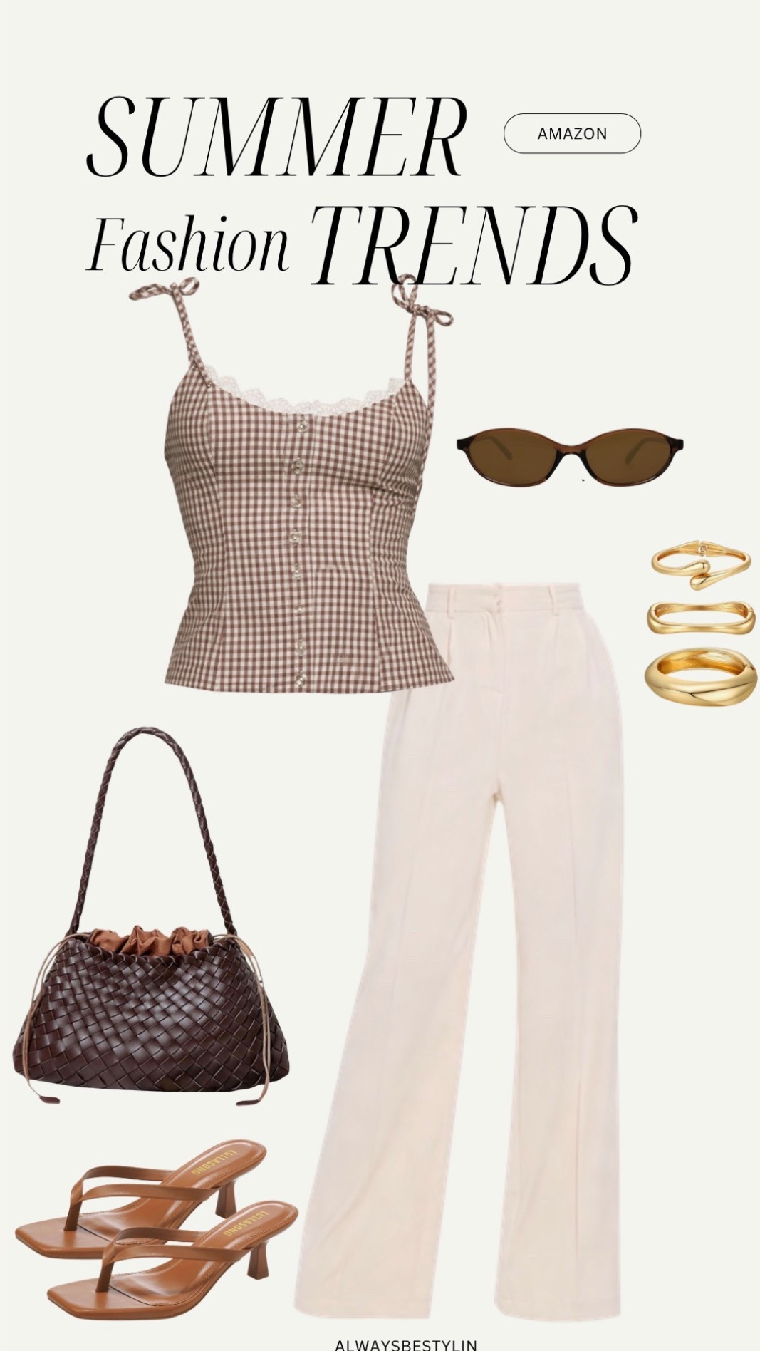 Cute amazon summer outfit find, love the gingham top paired with trousers. 

#LTKWorkwear #LTKootd #LTKSaleAlert