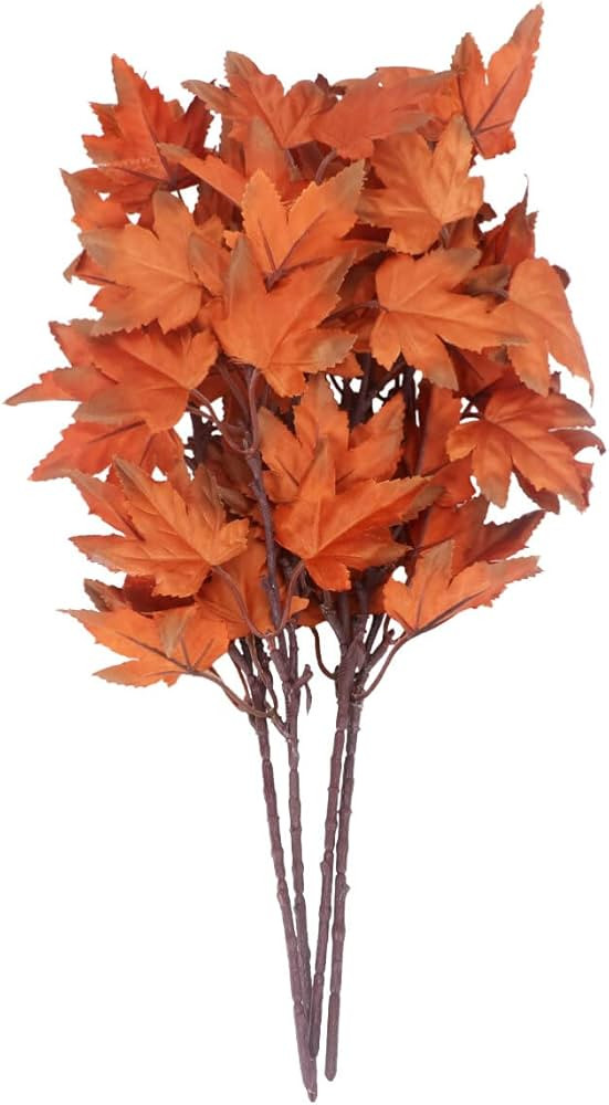 SOIMISS Artificial Maple Leaves Autumn Fall Foliage Leaves DIY Maple Stems Floral Picks Maple Lea... | Amazon (UK)