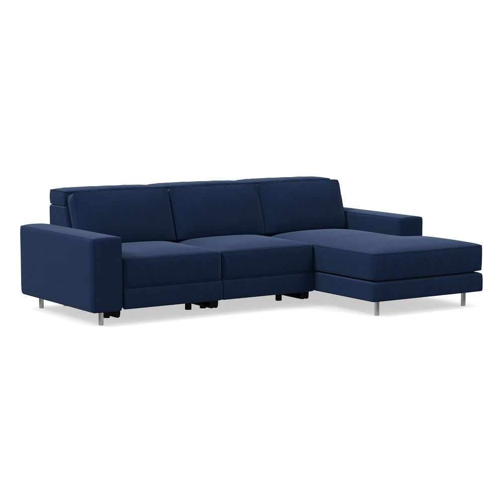 Axel Motion 3-Piece Reclining Chaise Sectional (108&quot;) | West Elm (US)