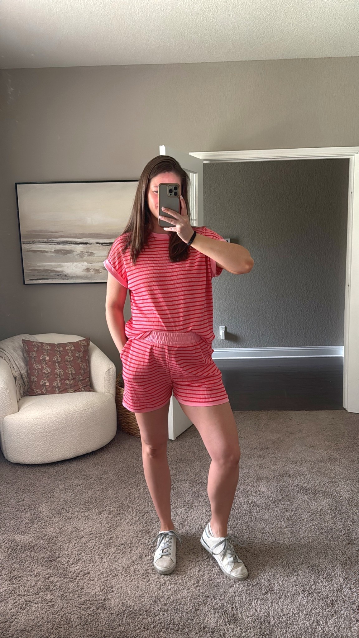 Bump friendly OOTD 🎀 This Amazon set is my new favorite! Knit like material but super lightweight and perfect for summer!

Wearing size L in my 3rd trimester! 

 #LTKootd #LTKmomlife #LTKBump