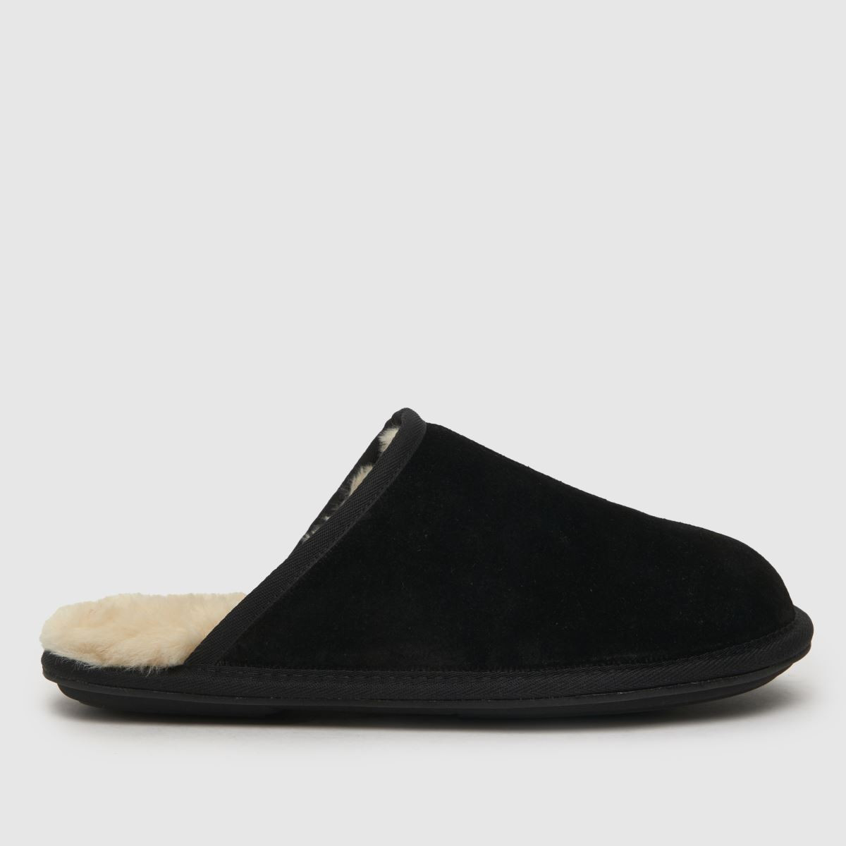 Mens Black schuh Simon Mule Slippers | schuh | Schuh