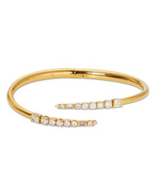 Nadri Cubic Zirconia Bypass Bangle Bracelet in 18K Gold Plated | Bloomingdale's (US)