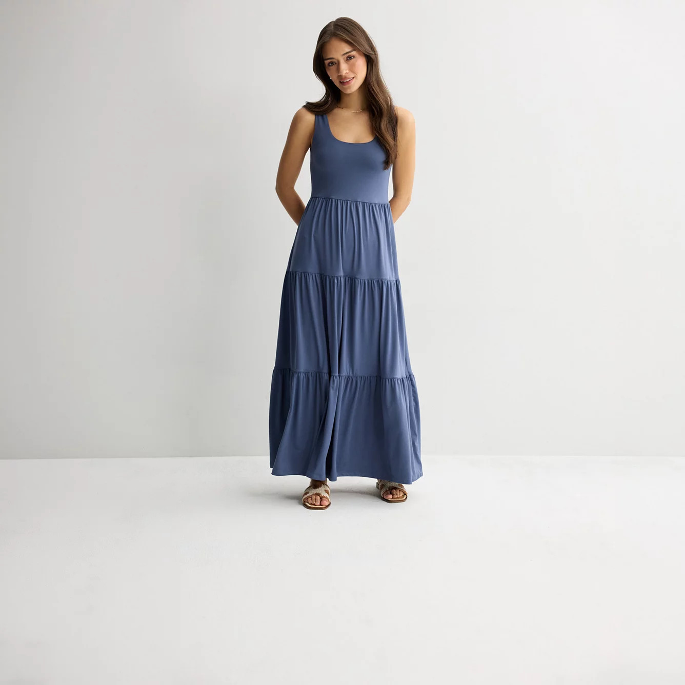 Juniors' SO® Maxi Tiered Knit Dress | Kohl's