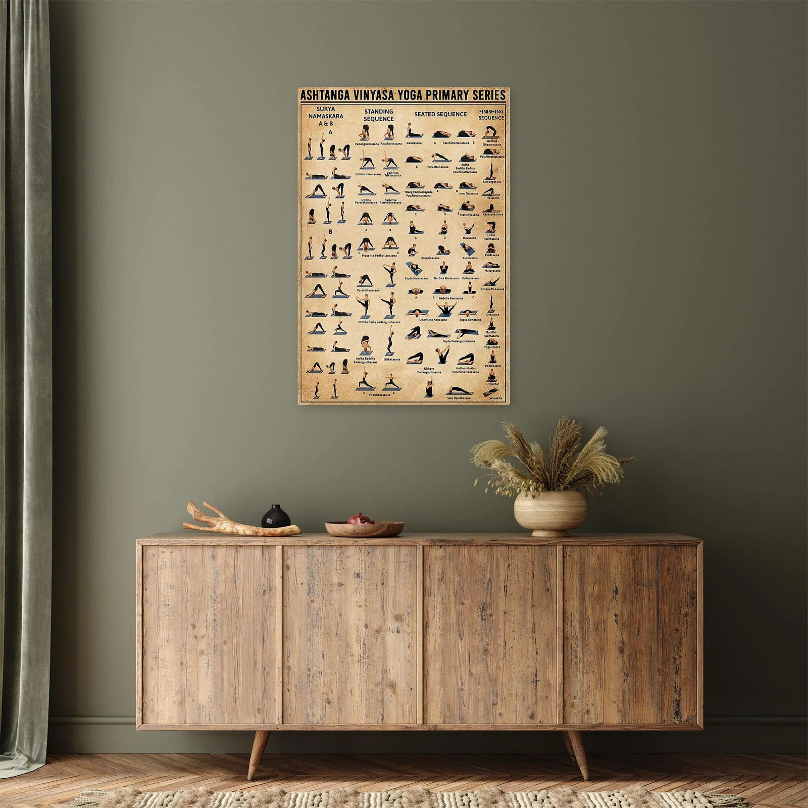 Trinx Ashtanga Vinyasa Yoga Primary Series - Wrapped Canvas Graphic Art | Wayfair | Wayfair North America