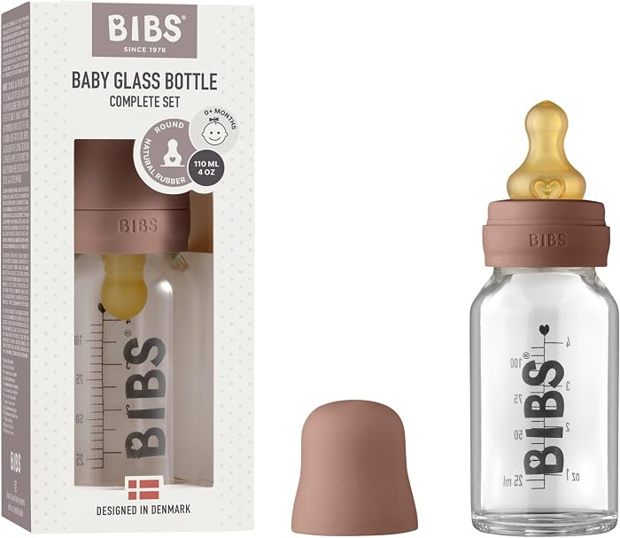 BIBS Biberón de cristal para bebé. Anti-cólico. Pezón redondo de látex de caucho natural. So... | Amazon (US)