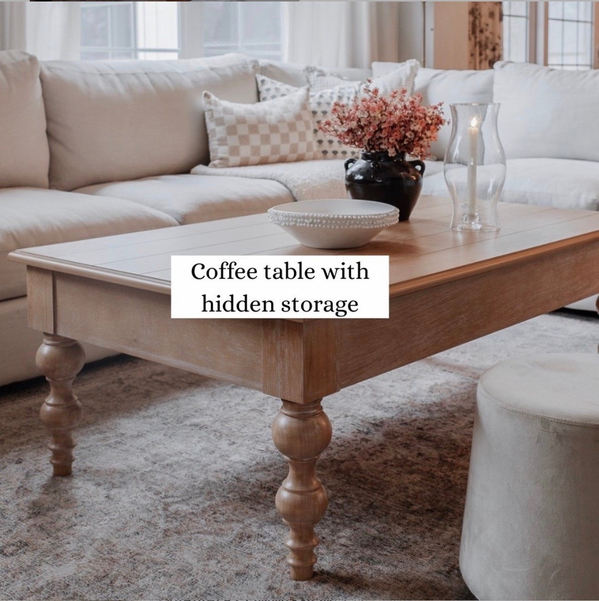 Love this coffee table with hidden storage and the turned legs. The top lifts and cab be used as a table as well. 

Living room decor, family room makeover, coffee table, affordable home decor, turned leg coffee table 

#LTKSaleAlert #LTKHome
