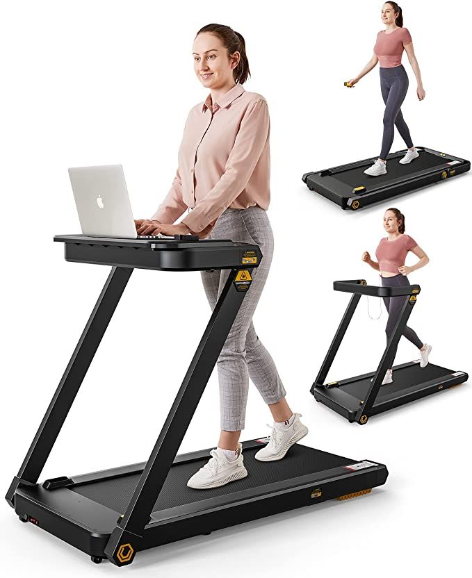 Foldable Treadmill, UREVO 3 in 1 Under Desk Treadmill, Removable Desk Folding Treadmill for Offic... | Amazon (US)