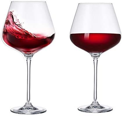 Sattyge Wine Glasses Burgundy, Hand Blown Crystal Premium Clear Large Red Wine or White Wine Glas... | Amazon (US)