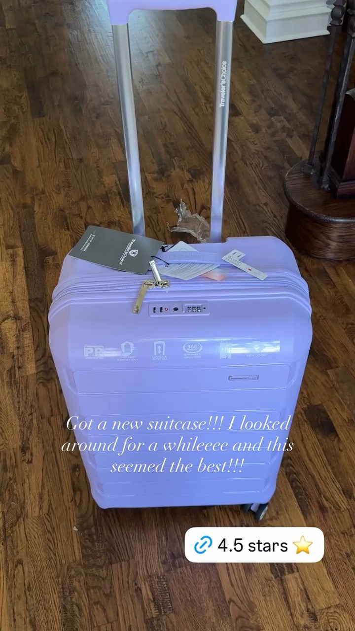 Got a new suitcase!!! I looked around for a whileeee and this seemed the best!!!

Comes in so many colors, but I went with the purple luggage!

#LTKTravel #LTKgrwm #LTKdayinmylife