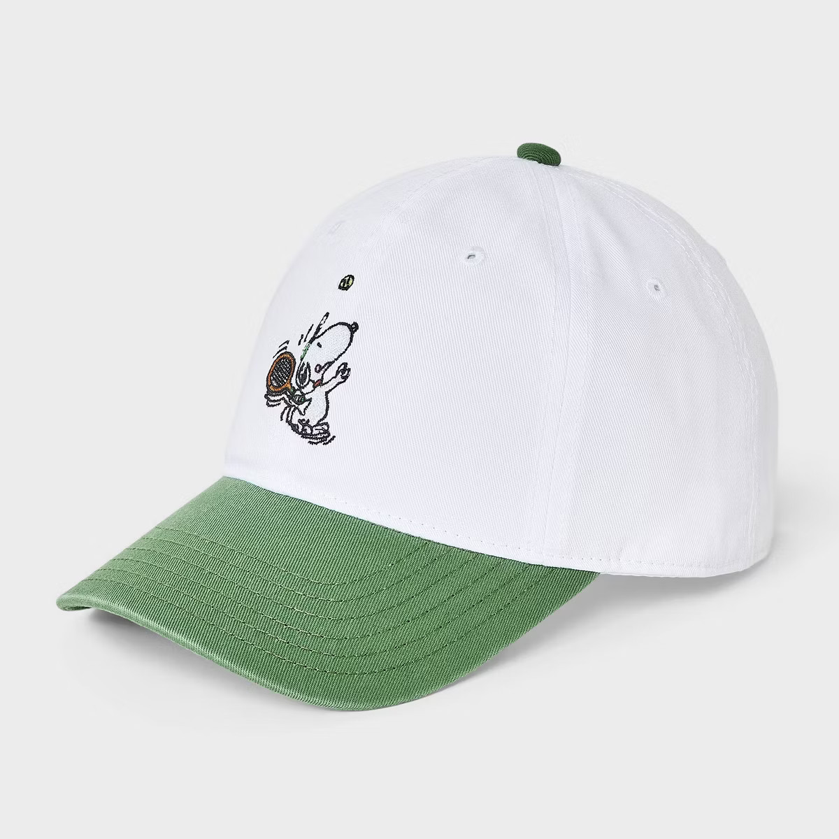 Peanuts Snoopy Pickelball Baseball Hat - White/Green | Target
