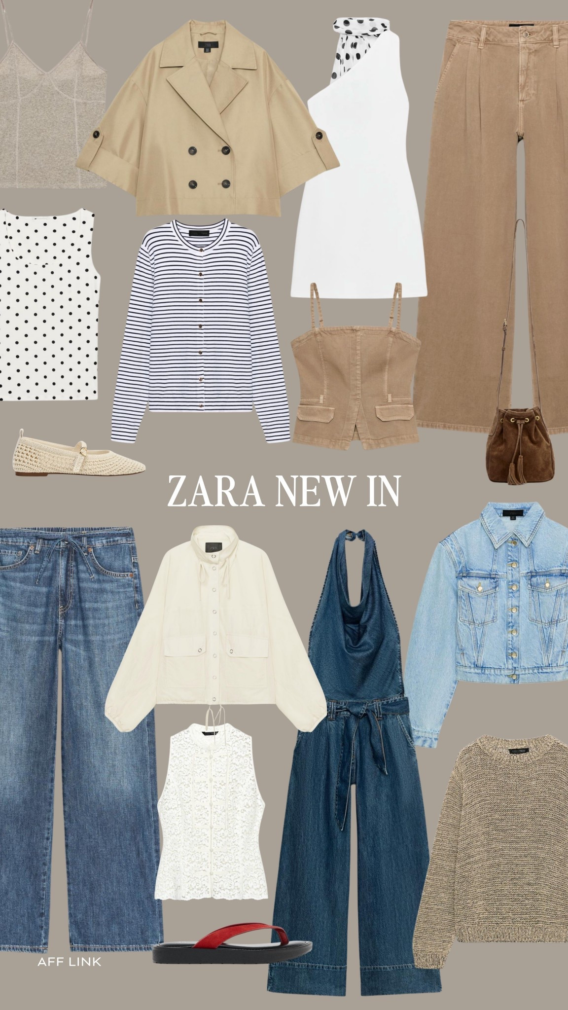 Zara New In! 

Wardrobe Staples, Spring Style, Spring Fashion, Spring Outfit, Spring Jacket, Polka Dot Dress, Denim Jumpsuit, Jeans, Denim Jacket, Striped Top, Coord
 

 

#LTKuk #LTKspring #LTKeurope