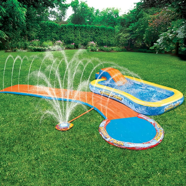 Banzai Aqua Drench 3-In-1 Splash Park w/ Pool, Sprinkler & Waterslide | Walmart (US)
