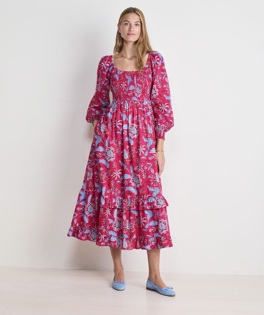 Ellen Long-Sleeve Maxi Dress | vineyard vines