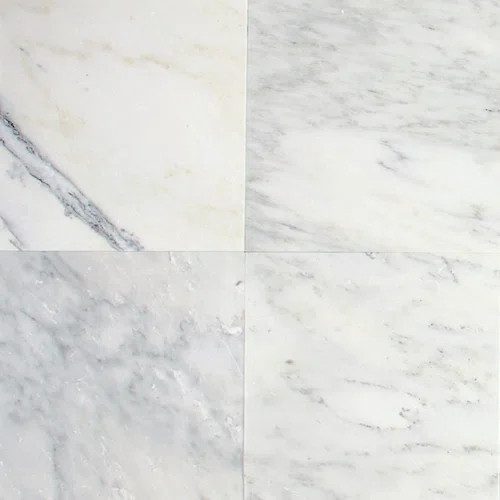 Marble Collection 24" x 12" Polished Natural Stone Field Tile in First Snow | Wayfair North America