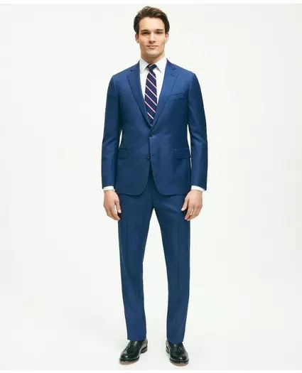 Classic Fit Wool Sharkskin 1818 Suit | Brooks Brothers