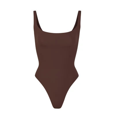 SKIMS Square Neck Bodysuit | Deep Neutral | Large | Fits Everybody | SKIMS (US)