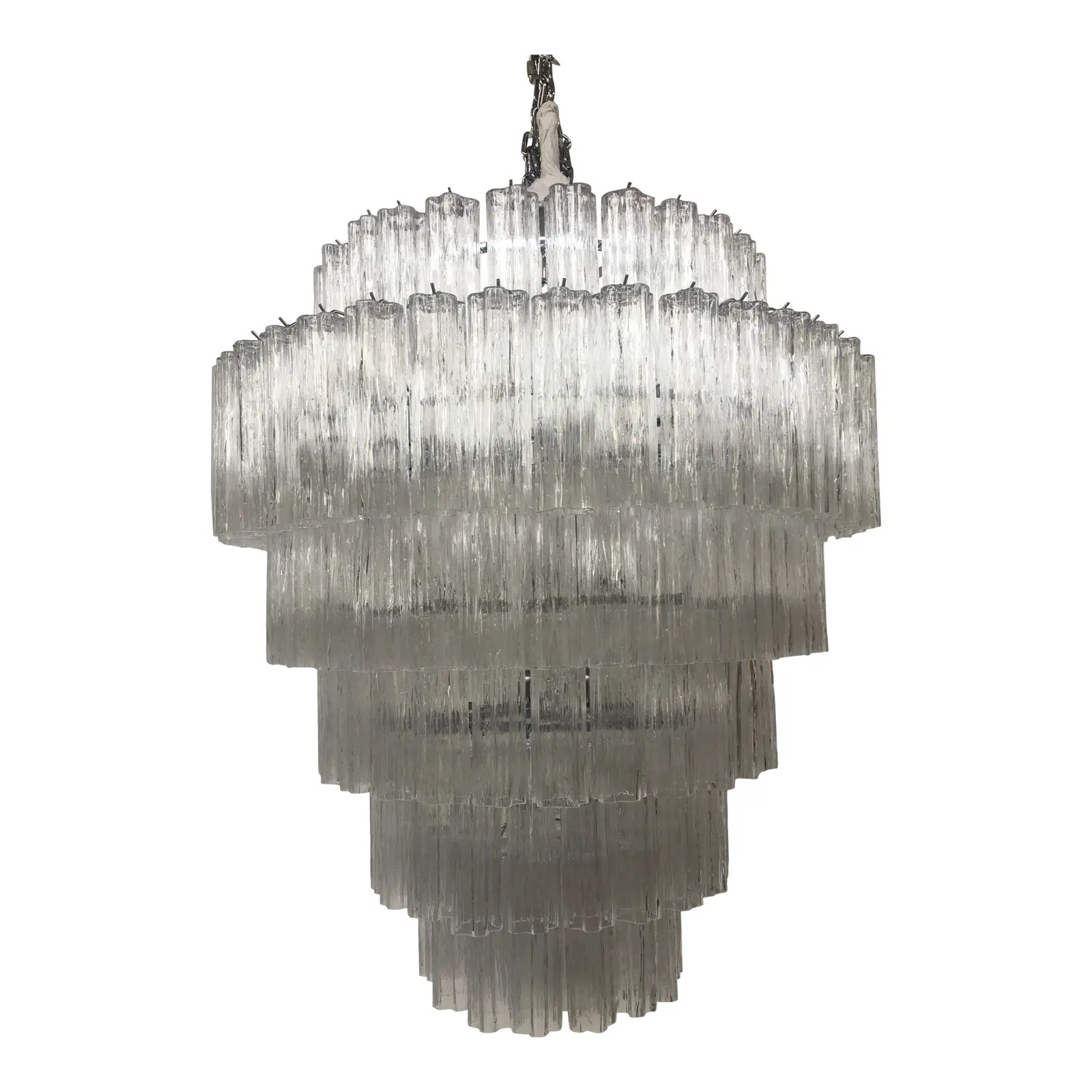 Custom Venini Style 6 Level Murano Glass Sputnik Chandelier | Chairish