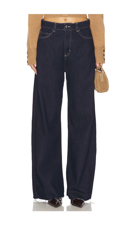 Icon Denim Debby Wide Leg Jeans in Denim-Dark. Size 29. Also in 25, 27, 28, 32. | Revolve Clothing (Global)